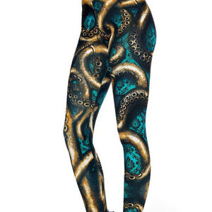 Blackmilk Wallpaper Kraken HWMF Leggings